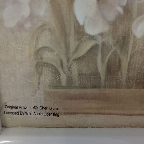 Floral Orchids Narcissus Tissue Box Cover Holder Cottagecore Cheri Blum Vintage. - Picture 9 of 14